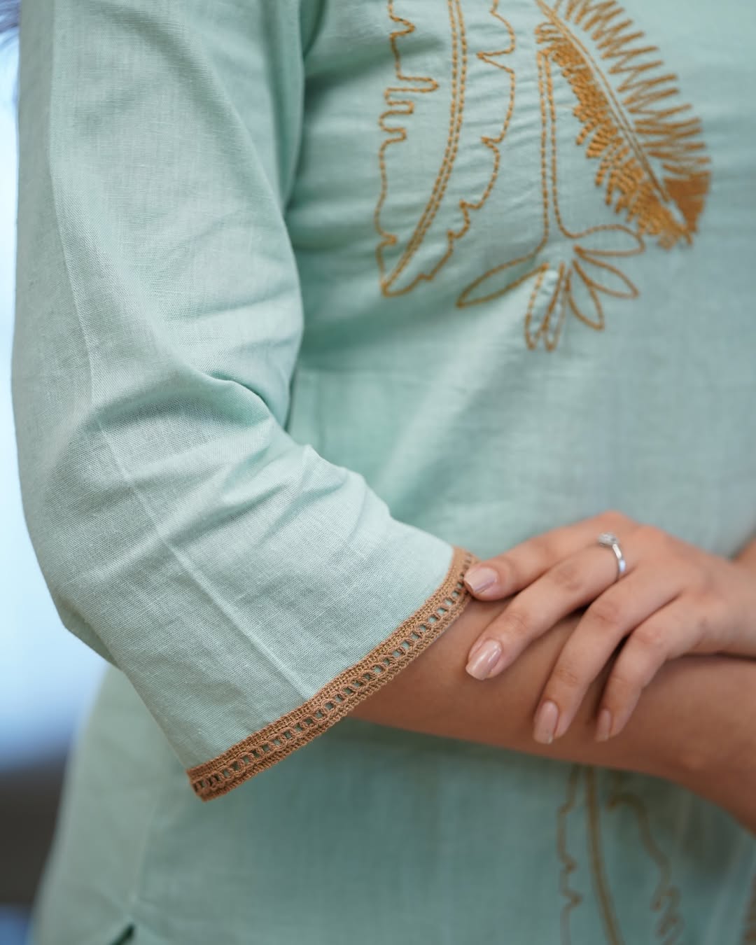 Beautiful Heavy Embroidery Work all over kurti (MDCO-05)