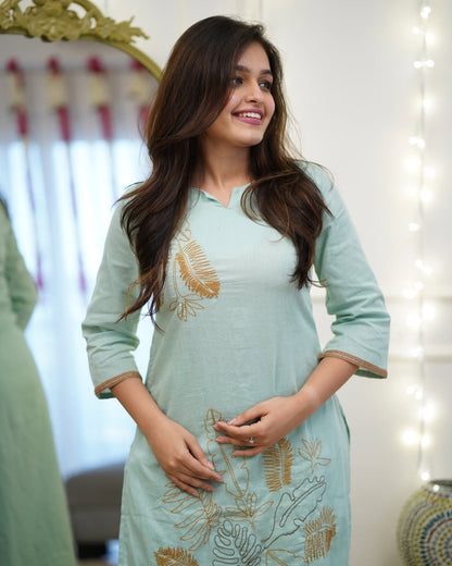 Beautiful Heavy Embroidery Work all over kurti (MDCO-05)