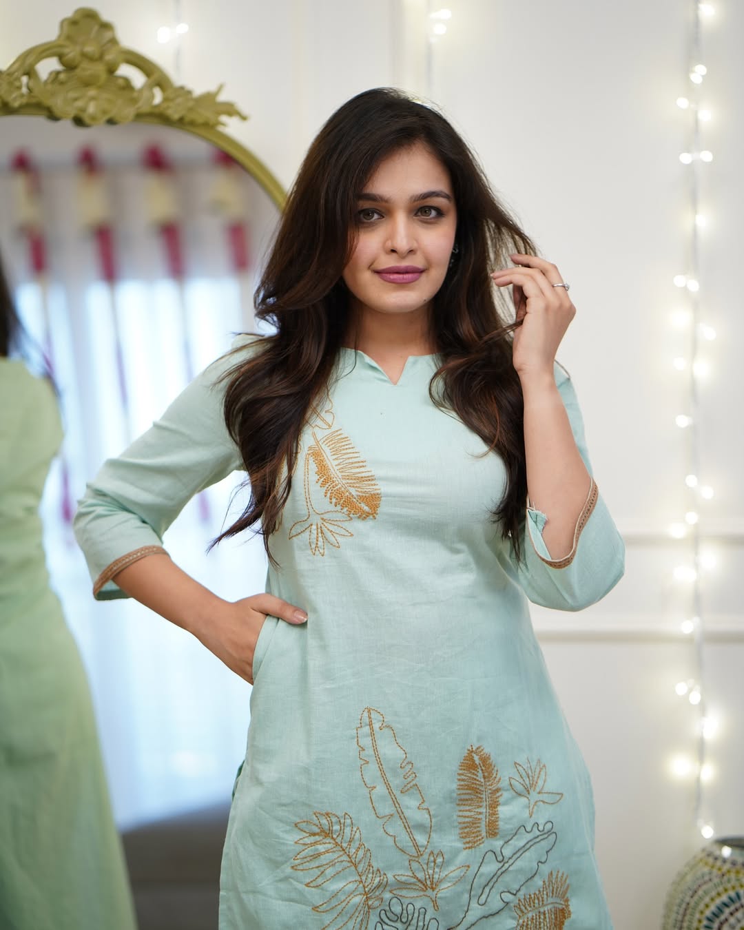 Beautiful Heavy Embroidery Work all over kurti (MDCO-05)