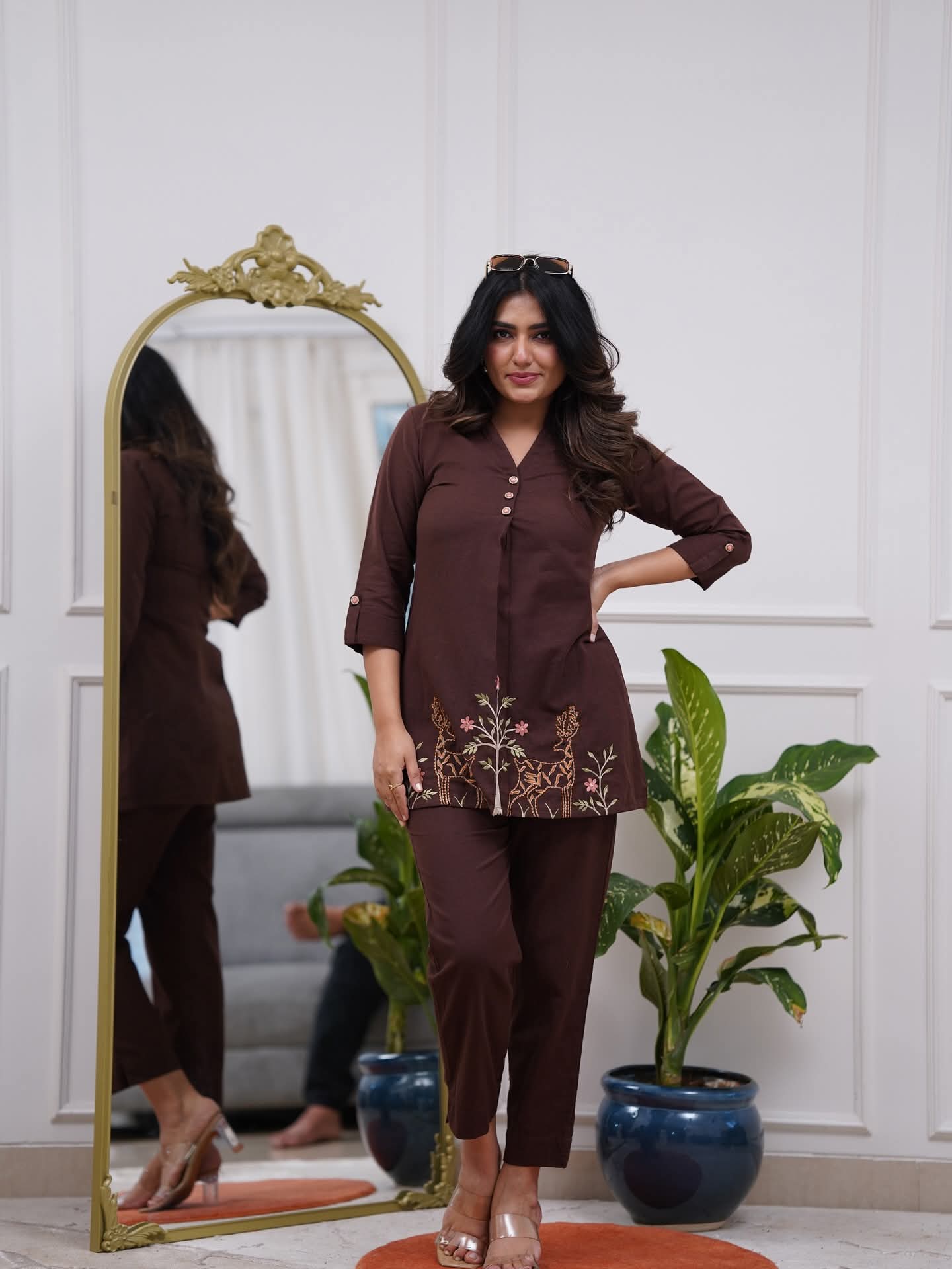 Premium cotton top with beautiful embroidery work (MDCO-07) (01)