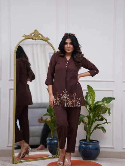 Premium cotton top with beautiful embroidery work (MDCO-07) (01)