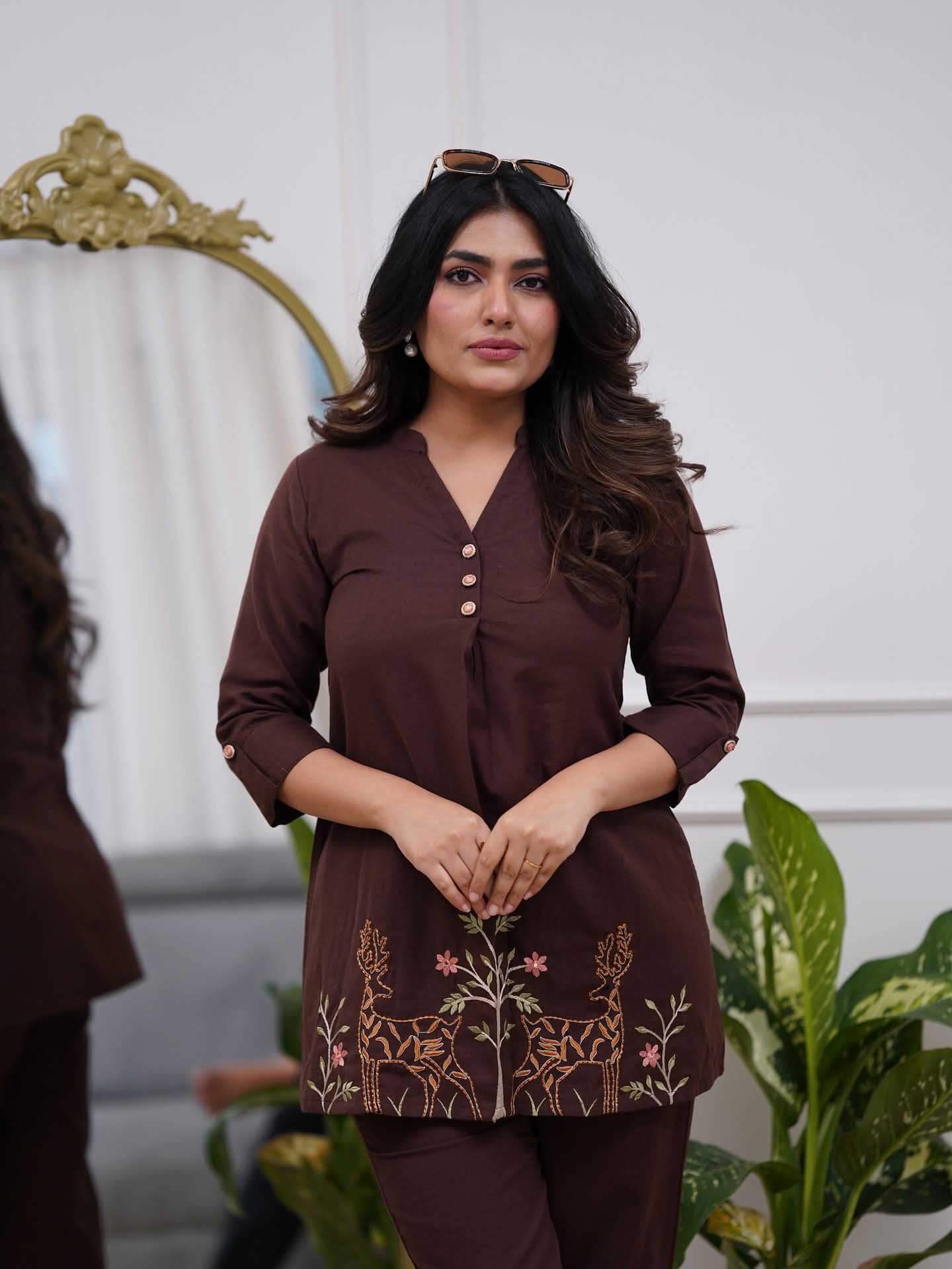 Premium cotton top with beautiful embroidery work (MDCO-07) (01)