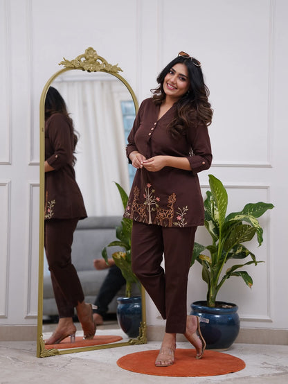 Premium cotton top with beautiful embroidery work (MDCO-07) (01)