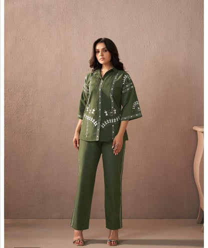 Premium cotton  top with beautifuly embroidery work (MDCO-14)