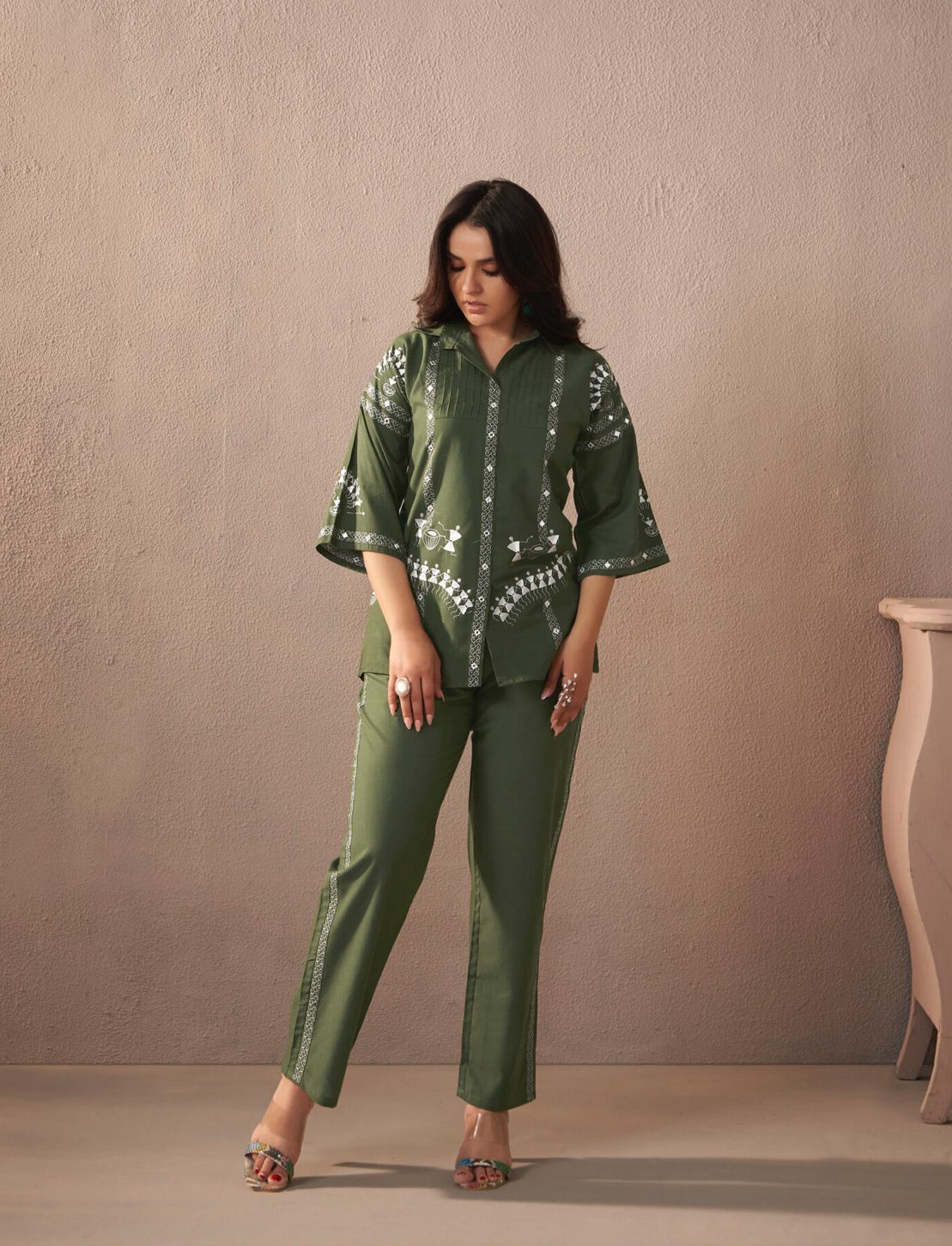 Premium cotton  top with beautifuly embroidery work (MDCO-14)