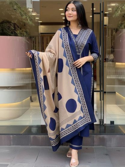 Cotton Kurta Pant Dupatta Sets (MD02)