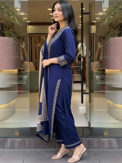 Cotton Kurta Pant Dupatta Sets (MD02)