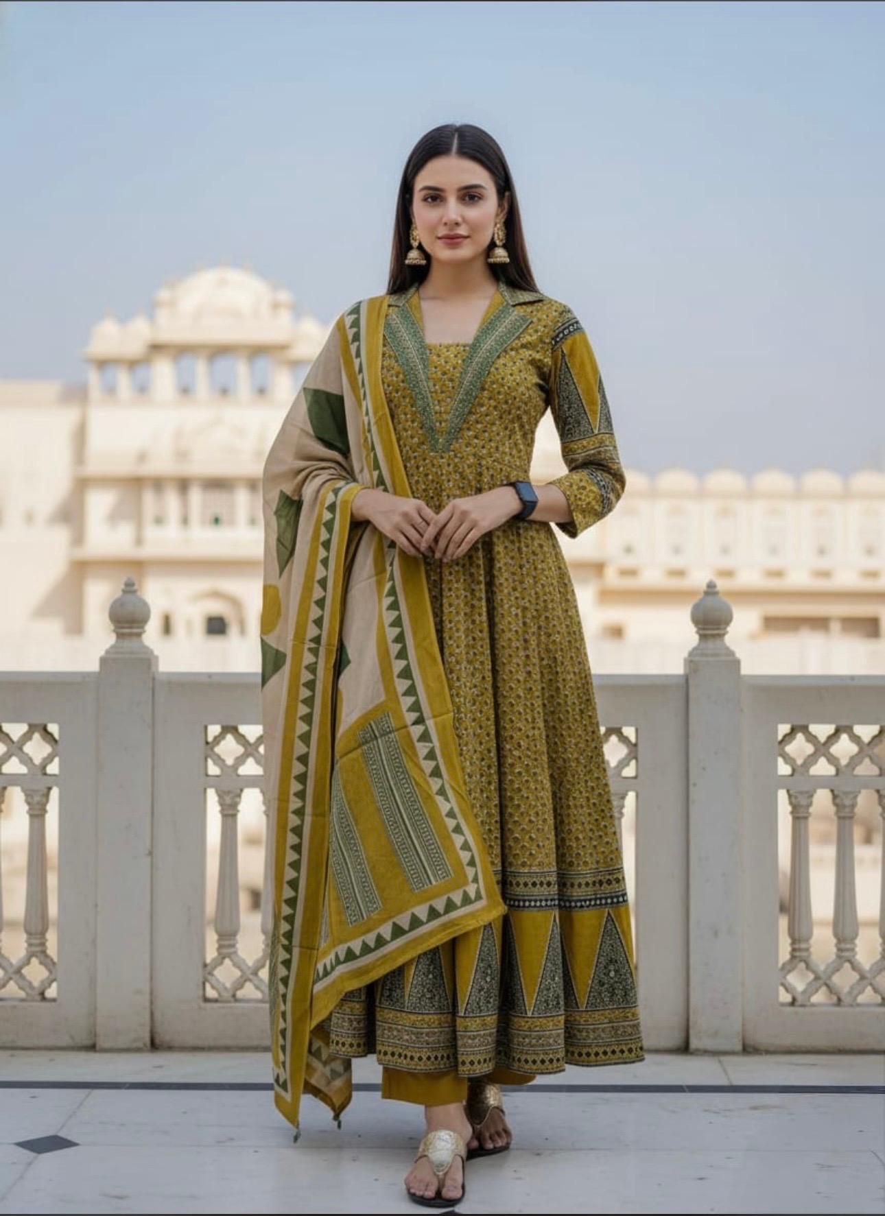 The intricate detailing on the yoke adds a touch of traditional charm (BMAD10)