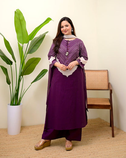 Featuring Beautiful Suit Sets in Pure Premium Micro Cotton With Pent Dupatta Set