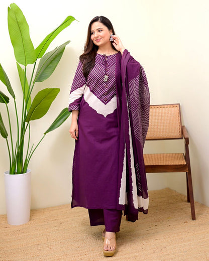 Featuring Beautiful Suit Sets in Pure Premium Micro Cotton With Pent Dupatta Set