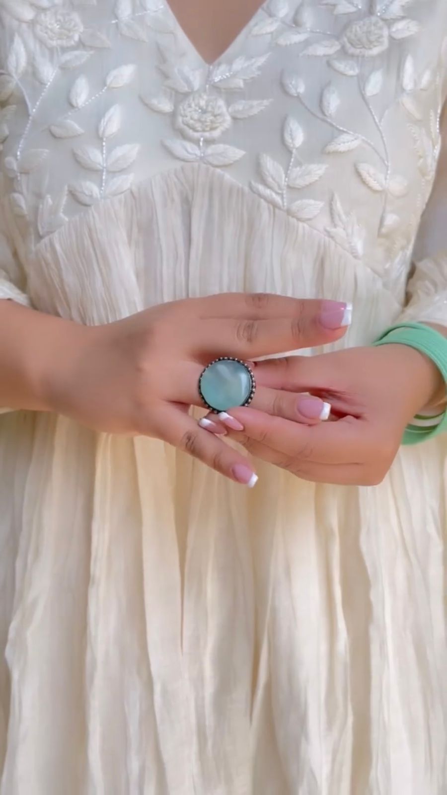 Anarkali Gown Paired With Cotton Pant And Chanderi duppata set (NMC02)