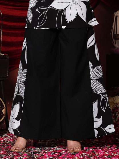 Festive Elegance with this Stunning Maroon Floral Coord Set