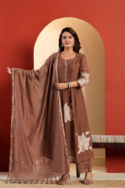 Beautiful Cotton Fabric Heavy Embroidered Work (BMNAM01)
