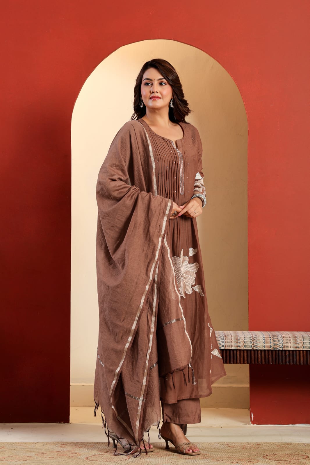 Beautiful Cotton Fabric Heavy Embroidered Work (BMNAM01)