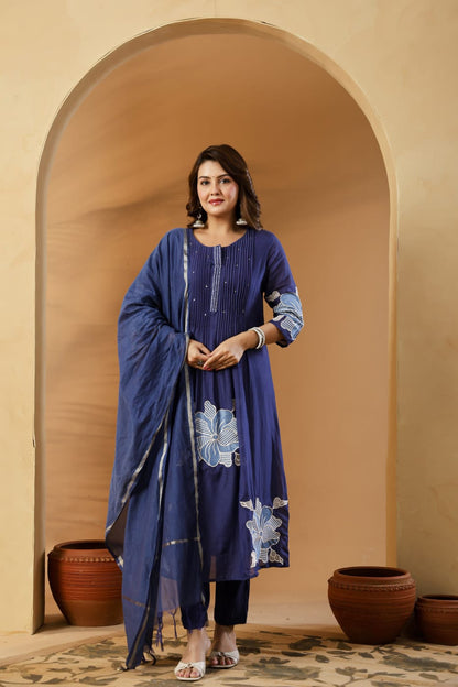 Beautiful Cotton Fabric Heavy Embroidered Work (BMNAM01)