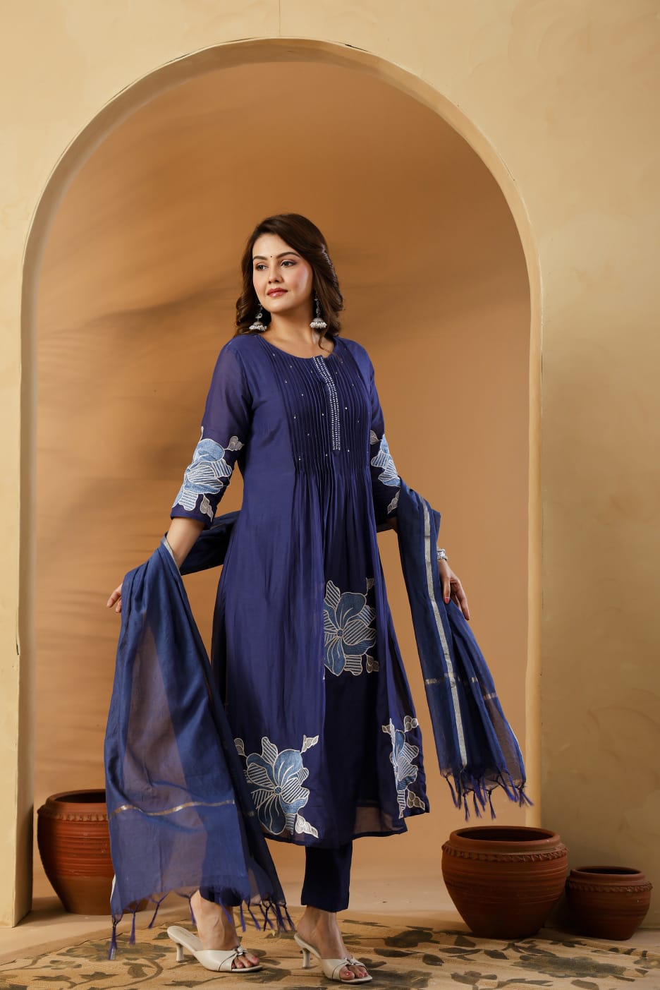 Beautiful Cotton Fabric Heavy Embroidered Work (BMNAM01)