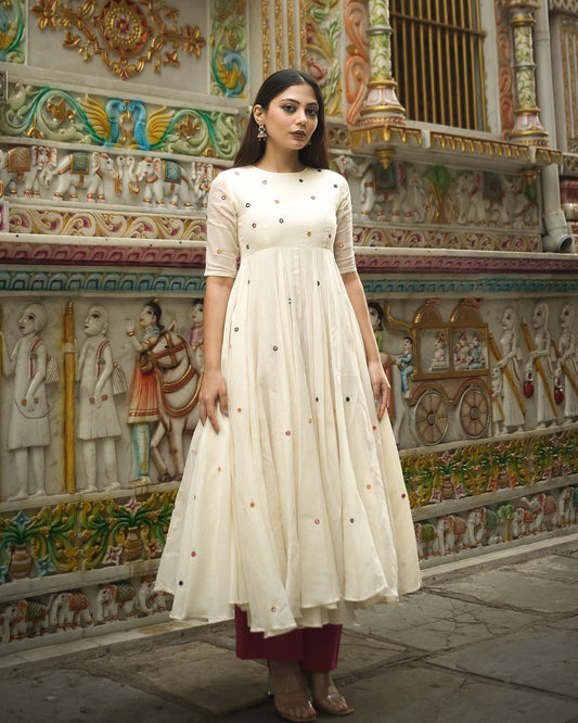 We are Launching Anarkali suit Festival Session Special Cotton anarkali Fabric 2 ps design (KHA01)