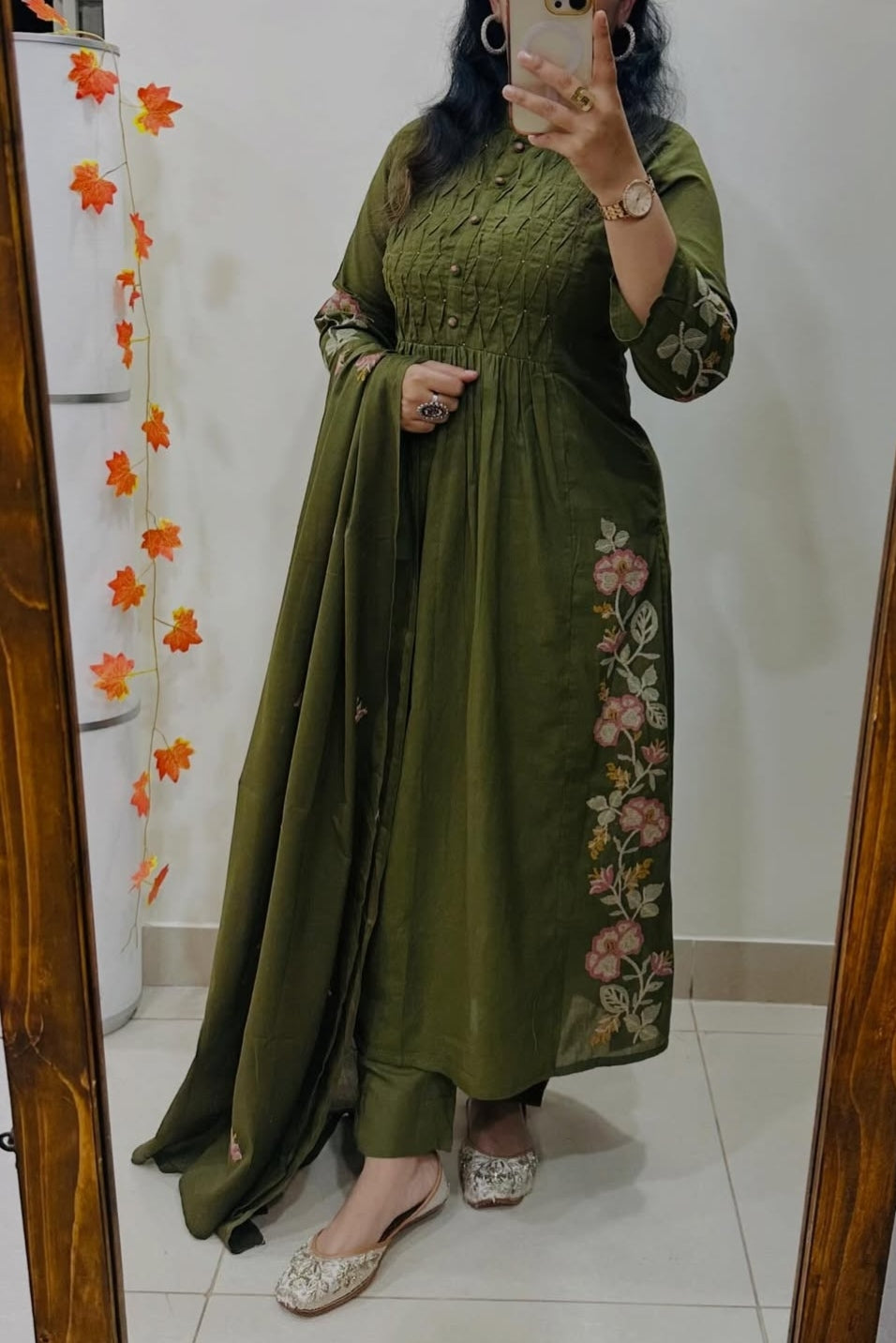 Premium Straight Kurta Pant Set with Machine Embroidery and Soft Dupatta (MAD001)