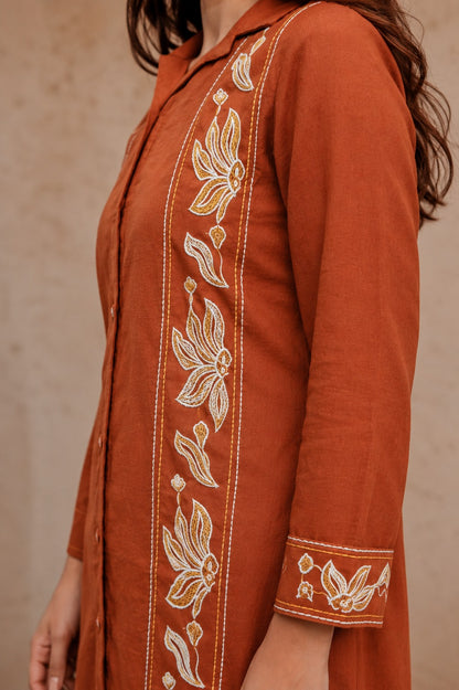 Comfortable Cotton Flex Embroidered Co-Ord Set for Casual & Festive Wear (HMD04) (01)
